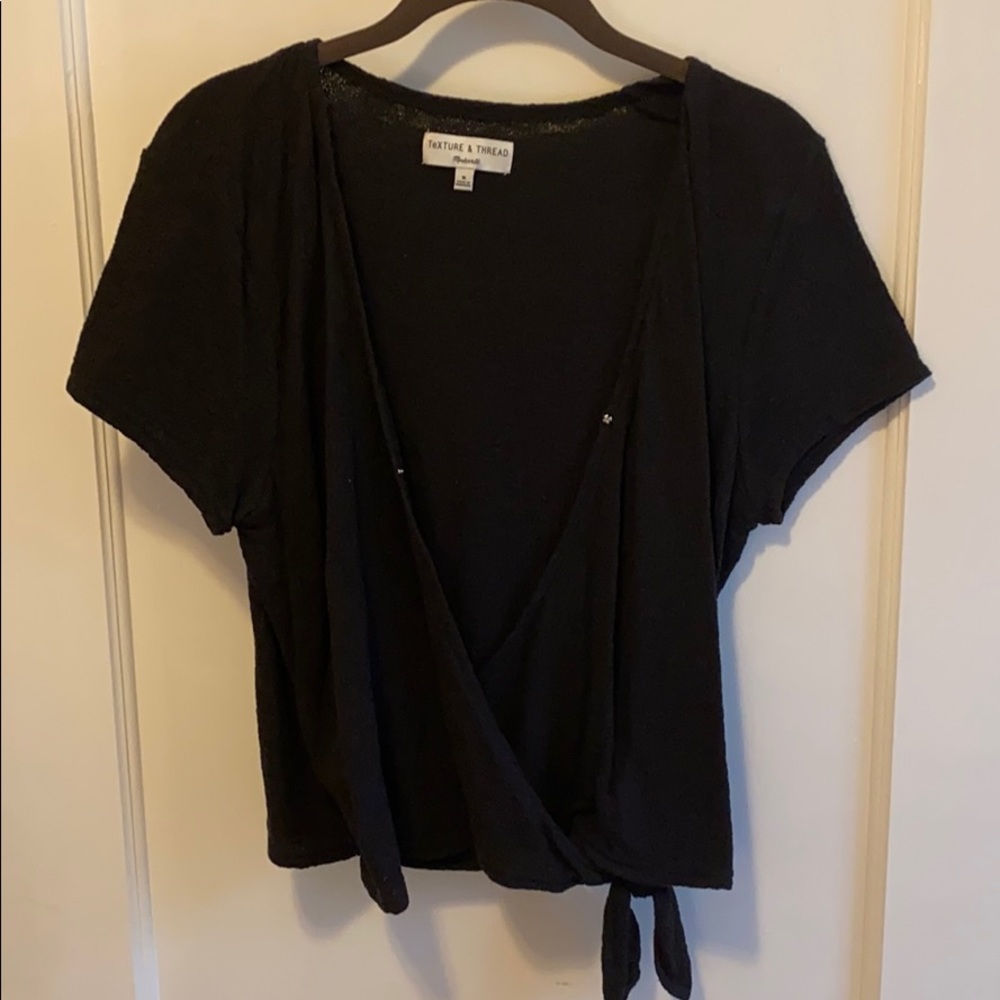Madewell Black Tie Top